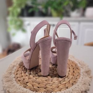 Nasty Gal Lilac/Pink Block Heels